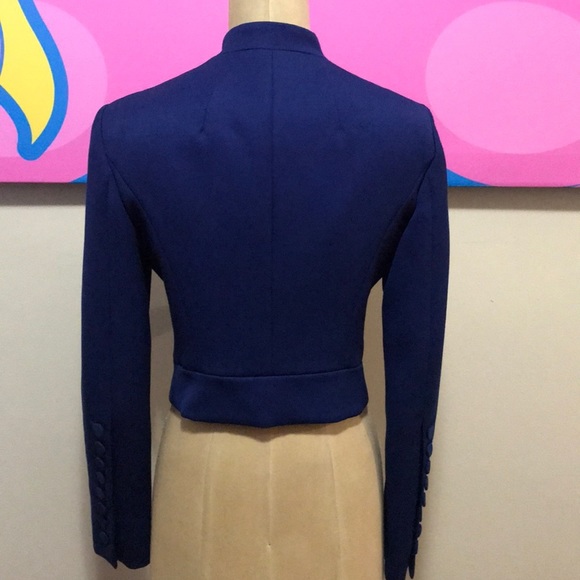Moschino Blue Wool Military Band Jacket - Picture 6 of 8